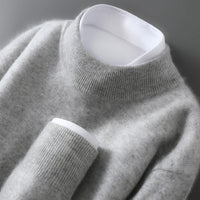 Men's Casual Loose-Fitting Cashmere Base-Layer Sweater