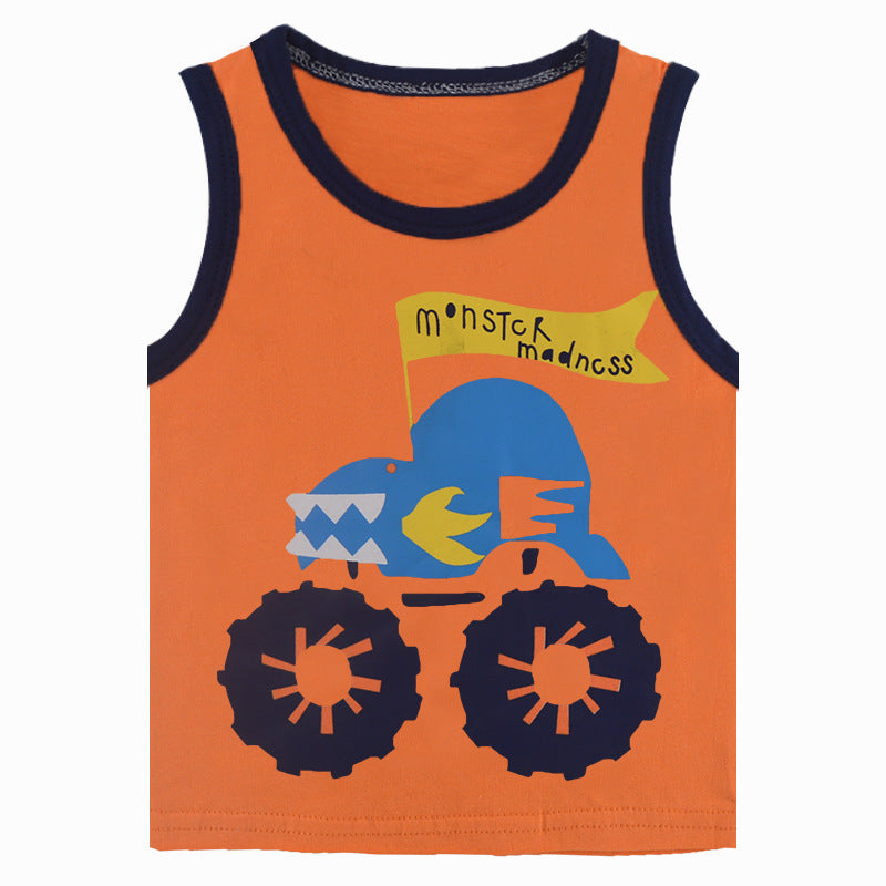 Children's cotton sleeveless vest