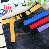 32cm Plastic Buckle Pairs Release Buckle Canvas Belt