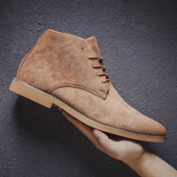 Men's Suede Pointed Martin Boots