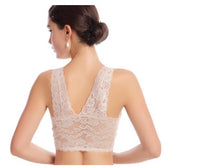 Lace zero-binding seamless underwear Women's vest-type micro-gathered no steel ring sports bra wholesale