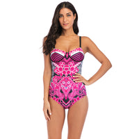 Ladies Printed Sling One Piece Swimsuit