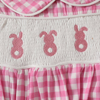 Infant Toddler Plaid Short Sleeve Lapel Romper