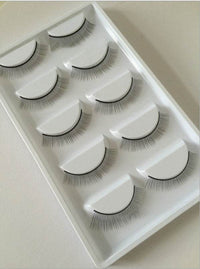 Grafting eyelashes students practice flat 8mm false eyelashes 5 pairs of practice hair big care 5 pay