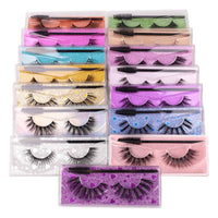 Long Natural Eyelashes With Plastic Cotton Thread