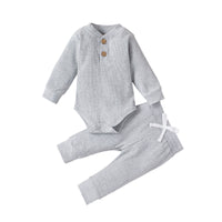 Infant Cotton Long-sleeved Jumpsuit Trousers Suit