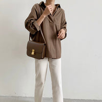 Early Autumn New Temperament Wild Button Loose Slimming Shirt