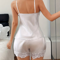 Ice Silk Pajamas And Loungewear Faux-silk Camisole Loungewear