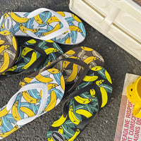 Men's Outerwear Printed Non-slip Wear-resistant Soft Bottom Slippers