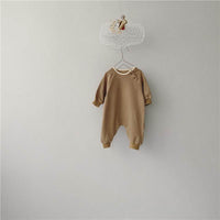 Comfortable And Simple Baby Long-sleeved One-piece