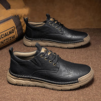 New Autumn And Winter Business Vintage Casual Leather Shoes Men's