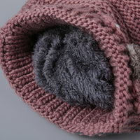 Fashion Personality Old Lady Woolen Knitted Hat