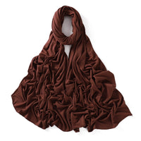 56 Colors Solid Color Modal Scarf Small Size Monochrome Jersey Veil Mercerized Cotton Scarf