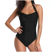 Women's One-piece Swimsuit Solid Color Swimsuit Swimwear