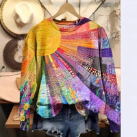 Printed New Loose Christmas Tree Pullover Men's And Women's Round Neck Sweater