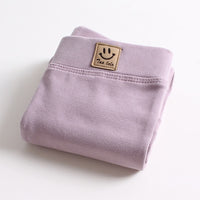 Spring And Autumn Thickening Solid Color Baby Pants Cotton Children's Trousers Outer Wear