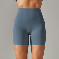 Solid Yoga Shorts With Double Sided Tight Fit