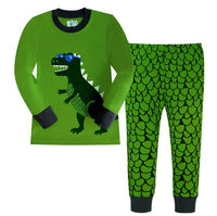 Cartoon Cute Animal Pattern Boy Cotton Long-sleeved Pajamas