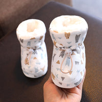 Baby Cotton Shoes Fleece-lined Thick Soft Soled Warm