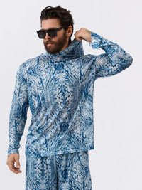 Men's Camouflage Hooded Shirt And Shorts Two-Piece Set