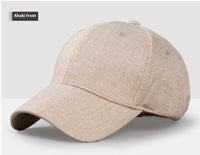 Men's Sunhat Baseball Breathable Hemp Peaked Cap