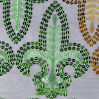 Three-color Christmas Carnival Embroidered Sequins Scarf