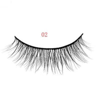 3D mink eyelashes 3 pairs of natural fiber long false eyelashes