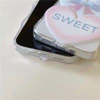 Love Bow Knot Phone Case Transparent