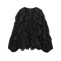 French Womens Layered Decorative Shirt