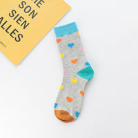 Women's Autumn And Winter Colorful Love Long Socks