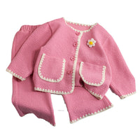 Girls Spring And Autumn Fashion Two-piece Set