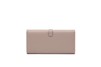 Long Metal Buckle Simple Tri-fold Clutch
