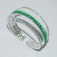 Three-layer Openwork Rhinestone Zircon Personalized Trendy Bracelet