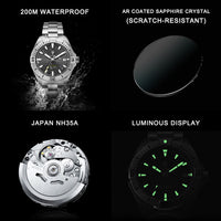 Men's Business Luminous Automatic Mechanical Watch