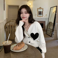 New Love Long Sleeve Slim Women Sweater Cardigan