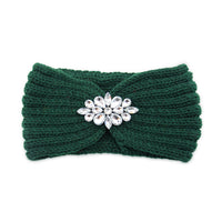 European And American Diamond Knitted Headband Ear Protector