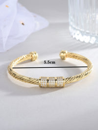 Women's Fashion All Match Simple Sand Gold Bracelet