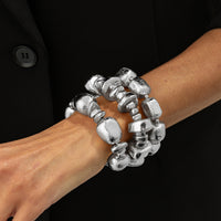 Irregular Resin Elastic Bracelet For Women