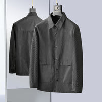 Plus Size Men's Clothing Loose Stand Collar Coat