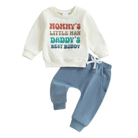 Letter Long-sleeve Sweater Set