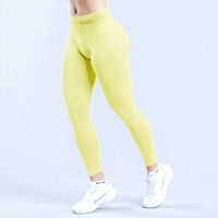 Pleating Hip Lift Low Waist Fitness Seamless Yoga Trousers