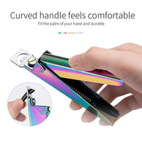 Stainless Steel UV Gel False Nail Tips Trimmer Clipper Edge Cutter Nail Art Manicure U Word Rainbow Gold Silver Tools