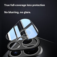 Simple Solid Color Magnetic Belt Lens Protector Phone Case