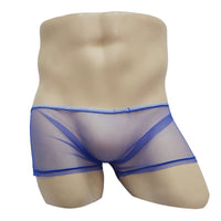Men's Underwear Mesh Transparent Boxers Low Waist Breathable Thin Boxer Shorts