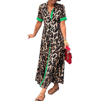Women's Elegant Loose V-Neck Casual Dress