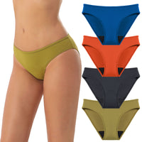 Mid-waist Solid Color Four-layer Leak-proof Menstrual Underwear