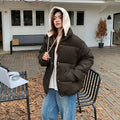 Women's Two-piece Down Jacket With Detachable Sleeves