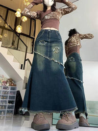 Women's Summer New Plus Size Cover Slim Mid-length A- Line Skirt