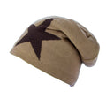 Fleece-lined Warm Big Five-pointed Star Knitted Woolen Hat