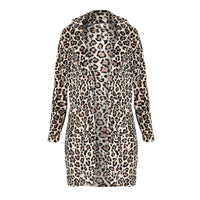 Lapel cardigan plush slim-fit coat